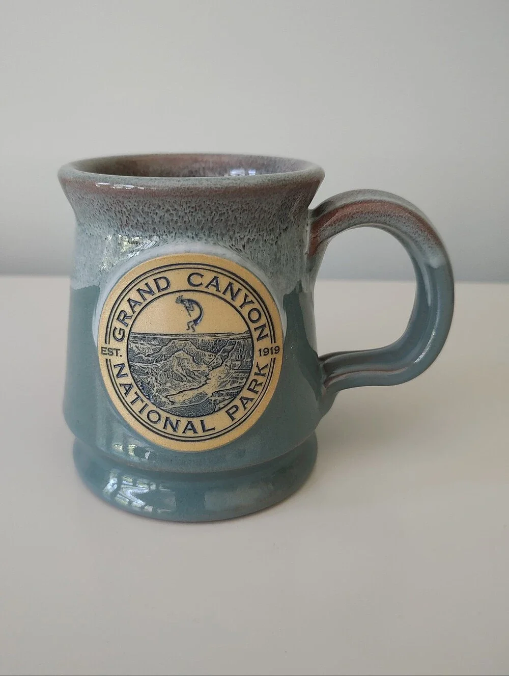 Deneen Pottery Grand Canyon National Park Hand Thrown Drip Glaze Mug Souvenir